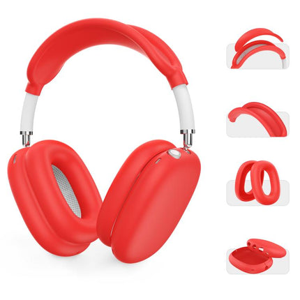 For AirPods Max 2 / Max AhaStyle WG135 4-Piece Set Head-Mounted Silicone Protective Cover
