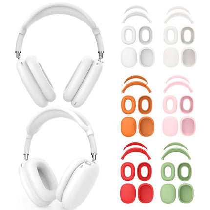 For AirPods Max 2 / Max AhaStyle WG135 4-Piece Set Head-Mounted Silicone Protective Cover