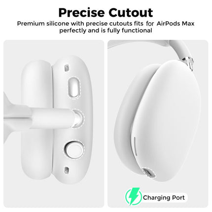 For AirPods Max 2 / Max AhaStyle WG135 4-Piece Set Head-Mounted Silicone Protective Cover