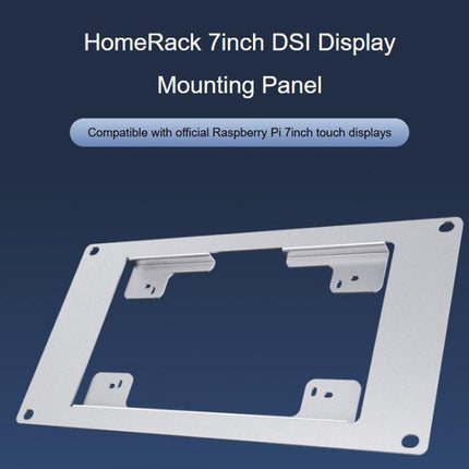 HomeRack 7 Inch DSI Display Mounting Panel, 3U Mounting Space, Compatible With Official Raspberry Pi 7inch Touch Displays, Waveshare 34390