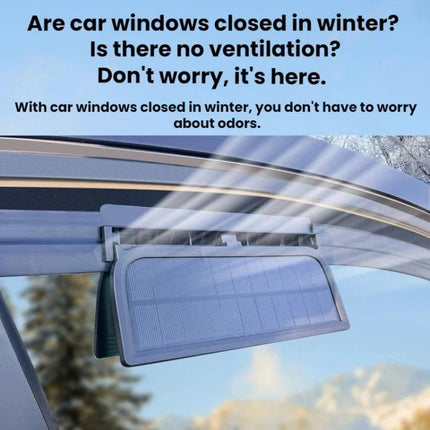 3 In 1 Solar-Powered Vehicle-Mounted Ventilation Cooling Circulating Exhaust Fan