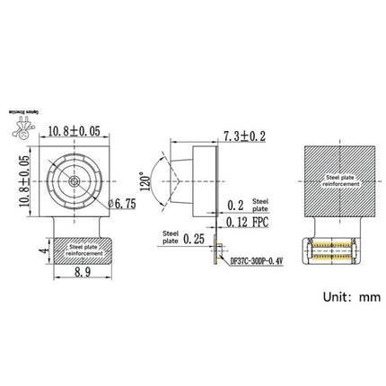 IMX708 Camera Sensor Module, Supports Autofocus, Compatible With The Raspberry Pi Camera Module 3 Baseboard, 34274