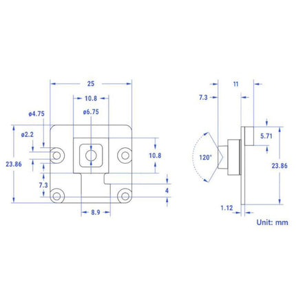 IMX708 12MP High Resolution Autofocus Camera,  Compatible With Raspberry Pi Series Boards, 34276