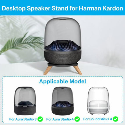 JJ-9300-B-0 For Harman Kardon SoundSticks 4 / Aura Studio 3 / 4 Acrylic Speaker Stand