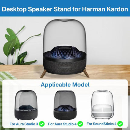 JJ-9301-B-0 For Harman Kardon SoundSticks 4 / Aura Studio 3 / 4 Metal Speaker Stand