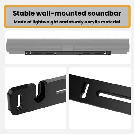 JJ-8045-B-0 For SONOS Arc Soundbar Wall-Mounted Speaker Bracket, For SONOS Arc Soundbar