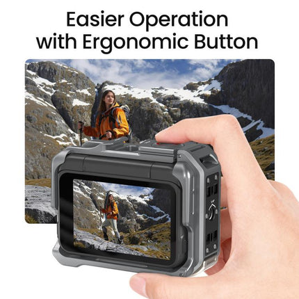 For Insta360 Ace Pro 2 / Ace Pro AMagisn Metal Camera Cage 2.0 With Quick-Switch Vertical/Horizontal Shooting, Cold Shoe Mount