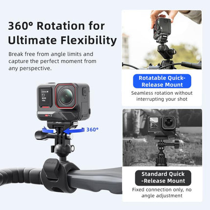 aMagisn 360-Degree Rotatable Magnetic Quick Release Mount For Insta360 Ace Pro 2 / Ace Pro / X5 / X4 Air, For Insta360 Ace Serirs/X5/X4 Air