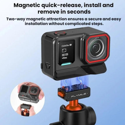 For Insta360 Ace Pro / 2 / X5 Flymile Quick-Release Selfie Extension Pole Tripod