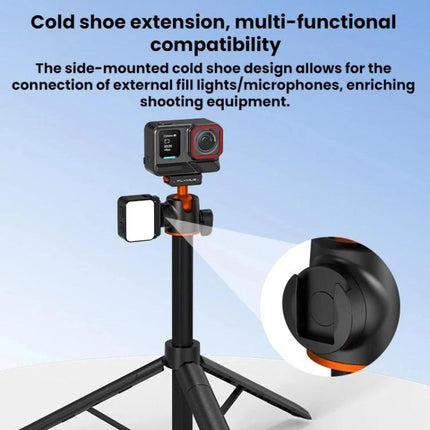 For Insta360 Ace Pro / 2 / X5 Flymile Quick-Release Selfie Extension Pole Tripod