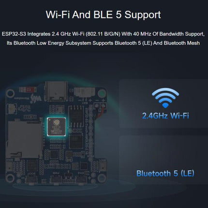 Waveshare 33970 ESP32-S3 2.16 Inch AMOLED Display Development Board, Supports Dual Microphones, 2.4GHz Wi-Fi And BLE 5, 33970