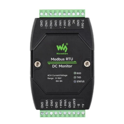 Industrial 4-Ch DC Monitoring Module, 16-Bit High-Precision Acquisition, Supports Voltage And Current Measurement, Modbus RTU Protocol, 33931