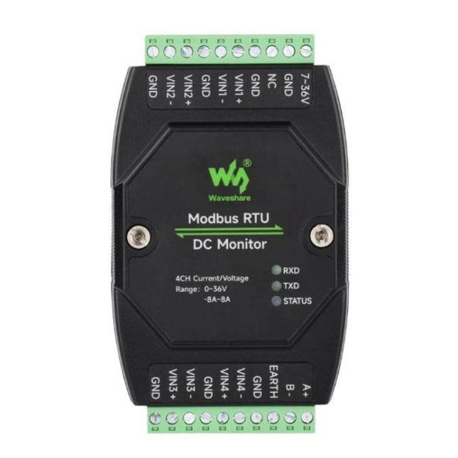 Industrial 4-Ch DC Monitoring Module, 16-Bit High-Precision Acquisition, Supports Voltage And Current Measurement, Modbus RTU Protocol, 33931