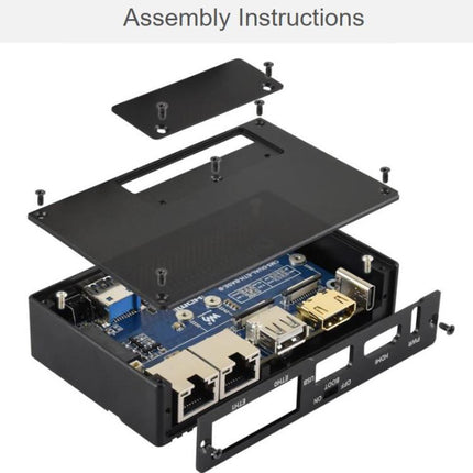 For Raspberry Pi CM5 Gigabit / 2.5G Dual Ethernet Mini-Computer Supports Dual RJ45 Ethernet Ports, 4K Display Output And Dual MIPI Interfaces, Waveshare 34180