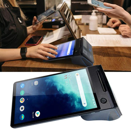 Z108 Android Handheld POS Cash Register, Dual-Screen Touch Scanning Payment Device For Supermarket & Restaurant, 2.6 inch EU Plug, 3.9 inch EU Plug