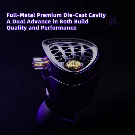 KZ Phantom Hi-Fi-grade Audio Gaming 1.2m Wired Earphones, 3.5mm Standard, 3.5mm With Mic, Type-C Sound Card