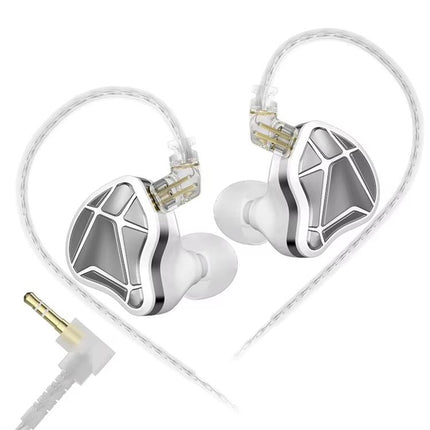 KZ Axas FPS 1.2m Wired Gaming Earphones, 3.5mm Standard White, 3.5mm With Mic White, Type-C Sound Card White, 3.5mm Standard Black, 3.5mm With Mic Black, Type-C Sound Card Black