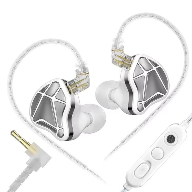 KZ Axas FPS 1.2m Wired Gaming Earphones, 3.5mm Standard White, 3.5mm With Mic White, Type-C Sound Card White, 3.5mm Standard Black, 3.5mm With Mic Black, Type-C Sound Card Black