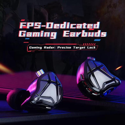 KZ Axas FPS 1.2m Wired Gaming Earphones, 3.5mm Standard White, 3.5mm With Mic White, Type-C Sound Card White, 3.5mm Standard Black, 3.5mm With Mic Black, Type-C Sound Card Black