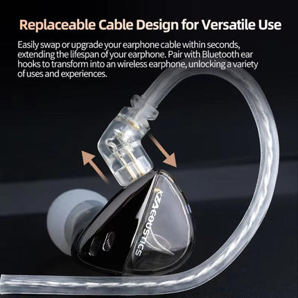KZ X Angelears Libra Ultra-wideband Dynamic Hi-Fi In-Ear 1.2m Wired Earphones, Black Balanced Standard, Black Balanced With Mic, Black High-Resolution Standard, Black High-Resolution With Mic, Silver X Edition Standard, Silver X Edition With Mic