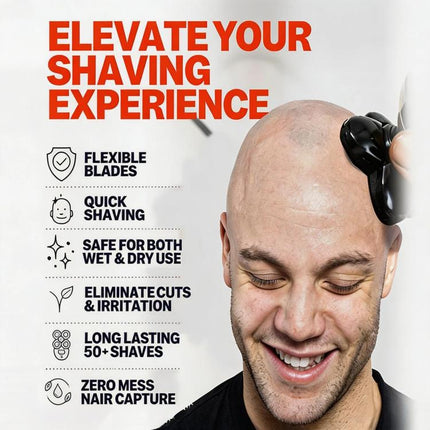 Replacement Head For Microtouch Titanium 5-Head Blade System For Bald Men Electric Shaver
