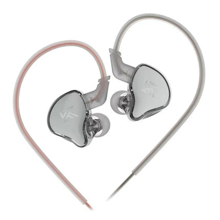 KZ-EDCX Dynamic In-Ear 1.2m Wired Earphones, Gray Standard, Gray With Mic, Green Standard, Green With Mic