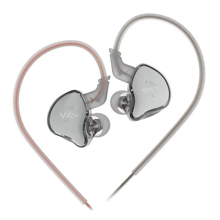 KZ-EDCX Dynamic In-Ear 1.2m Wired Earphones, Gray Standard, Gray With Mic, Green Standard, Green With Mic