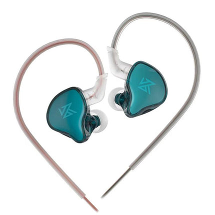 KZ-EDCX Dynamic In-Ear 1.2m Wired Earphones, Gray Standard, Gray With Mic, Green Standard, Green With Mic