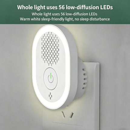 Intelligent Ultrasonic Mosquito Repellent Lamp, Household Silent Repeller For Mice, Insects & Cockroaches, US Plug