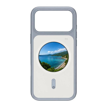 For iPhone 17 Pro Max 1.85 Inch HD Round Color Screen Phone Case, DIY Screen-Projection Smart Phone Case