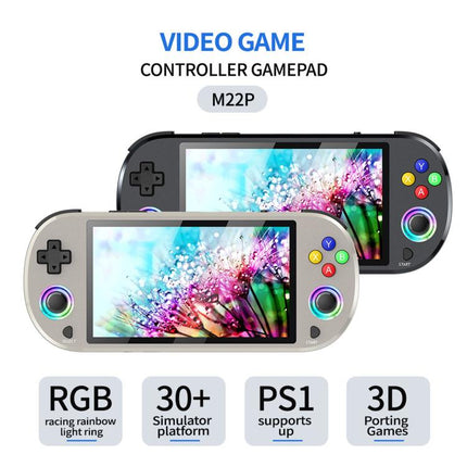 SJGAM M22 PRO 5 Inch HD IPS Open Source Retro Portable Handheld Game Console With Controller, 64GB Gray, 128GB Gray, 256GB Gray, 64GB Black, 128GB Black, 256GB Black