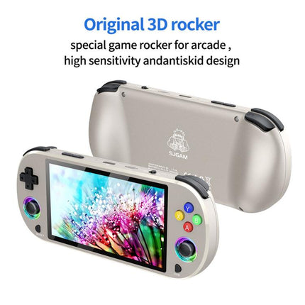 SJGAM M22 PRO 5 Inch HD IPS Open Source Retro Portable Handheld Game Console With Controller, 64GB Gray, 128GB Gray, 256GB Gray, 64GB Black, 128GB Black, 256GB Black