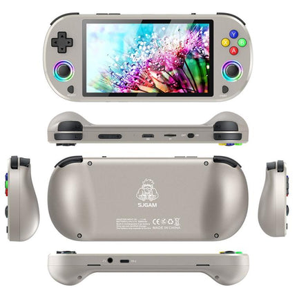 SJGAM M22 PRO 5 Inch HD IPS Open Source Retro Portable Handheld Game Console With Controller, 64GB Gray, 128GB Gray, 256GB Gray, 64GB Black, 128GB Black, 256GB Black