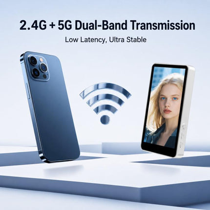 Magnetic Selfie Screen Phone Screen Mirroring Device Rear Camera Wireless Display Monitor