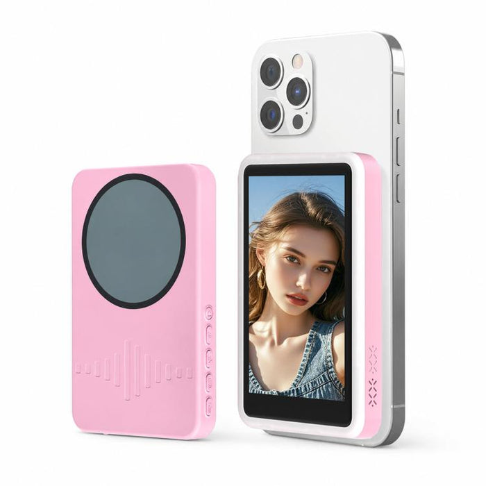 Smartphone Rear Wireless Screen Mirroring Device With Fill Light Outdoor Bluetooth Magnetic Selfie Display