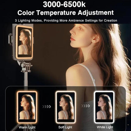Smartphone Rear Wireless Screen Mirroring Device With Fill Light Outdoor Bluetooth Magnetic Selfie Display