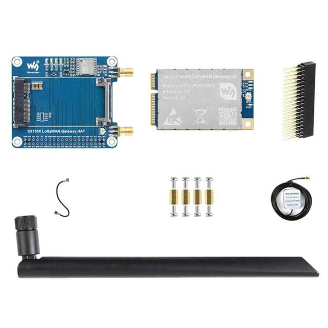 Waveshare For Raspberry Pi LoRaWAN Gateway Module Standard Mini-PCIe Socket, SX1302 868M, SX1302 868M With Expansion Board, SX1303 868M, SX1303 868M With Expansion Board, SX1302 915M, SX1302 915M With Expansion Board, SX1303 915M                       ...