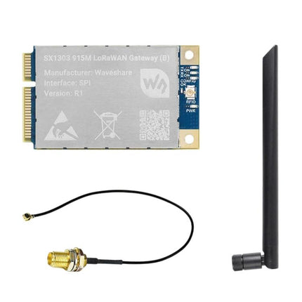 Waveshare For Raspberry Pi LoRaWAN Gateway Module Standard Mini-PCIe Socket, SX1302 868M, SX1302 868M With Expansion Board, SX1303 868M, SX1303 868M With Expansion Board, SX1302 915M, SX1302 915M With Expansion Board, SX1303 915M                       ...
