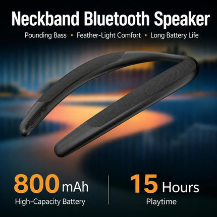 Neckband-style Wireless Bluetooth Speaker Outdoor Sports Running Portable Speaker