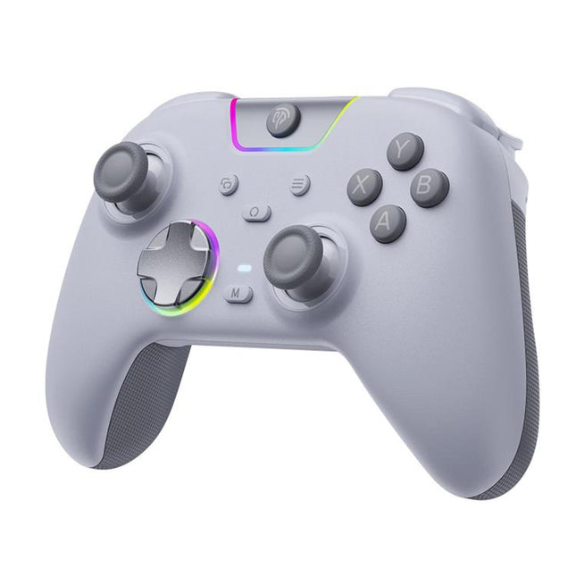 EasySMX X05Pro Wireless PC Gaming Controller Tri-Mode Hall Effect Gamepad with Dual-Stage Triggers & Silent Buttons for PC & Switch, Grey White, Black, White With Charging Dock, Black With Charging Dock