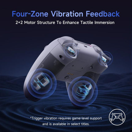 EasySMX X05Pro Wireless PC Gaming Controller Tri-Mode Hall Effect Gamepad with Dual-Stage Triggers & Silent Buttons for PC & Switch, Grey White, Black, White With Charging Dock, Black With Charging Dock
