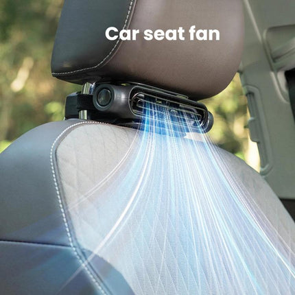 KLX09 3-Speed High Wind Car Seat Fan USB Brushless Motor Cooling Fan