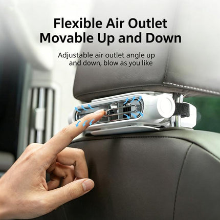 KLX09 3-Speed High Wind Car Seat Fan USB Brushless Motor Cooling Fan