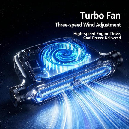 KLX09 3-Speed High Wind Car Seat Fan USB Brushless Motor Cooling Fan