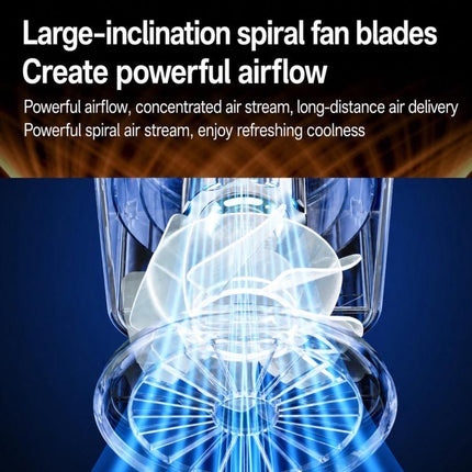 F15 Smart Timing Transparent Digital Display Desk Fan Small Circulating Table Fan For Office