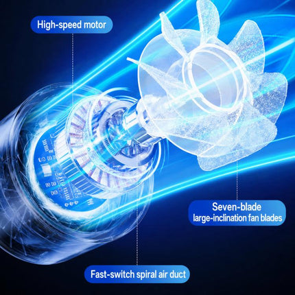 F15 Smart Timing Transparent Digital Display Desk Fan Small Circulating Table Fan For Office