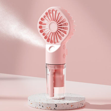 Handheld Misting Fan Portable Water Spray Fan Type-C Rechargeable Mini Personal Face Mister Fan