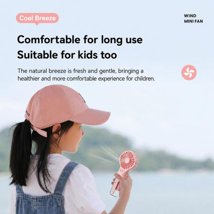 Handheld Misting Fan Portable Water Spray Fan Type-C Rechargeable Mini Personal Face Mister Fan