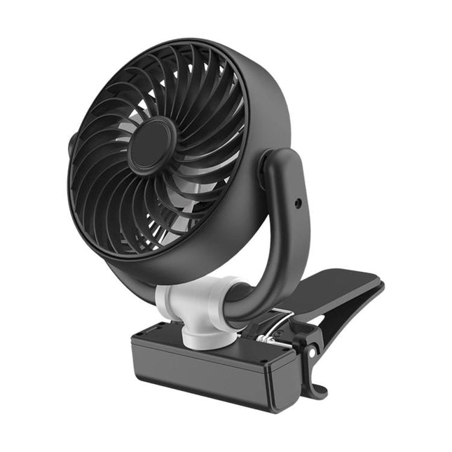 F4508 Adjustable Clip-On Front Baffle Car Fan 3-Speed Portable Quiet Cooling Fan, F4508