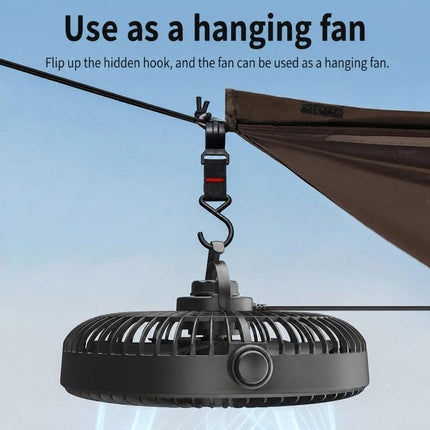 F1303 12V/24V Car Cigarette Lighter Fan Stepless Speed Quiet Cooling Fan With Hanging Hook, F1303